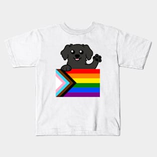 Love is Love Puppy - Black Kids T-Shirt